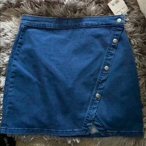 Mini jean skirt